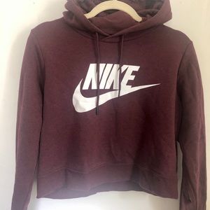 Nike x BARRYS Bootcamp Cabernet Cropped Hoodie
